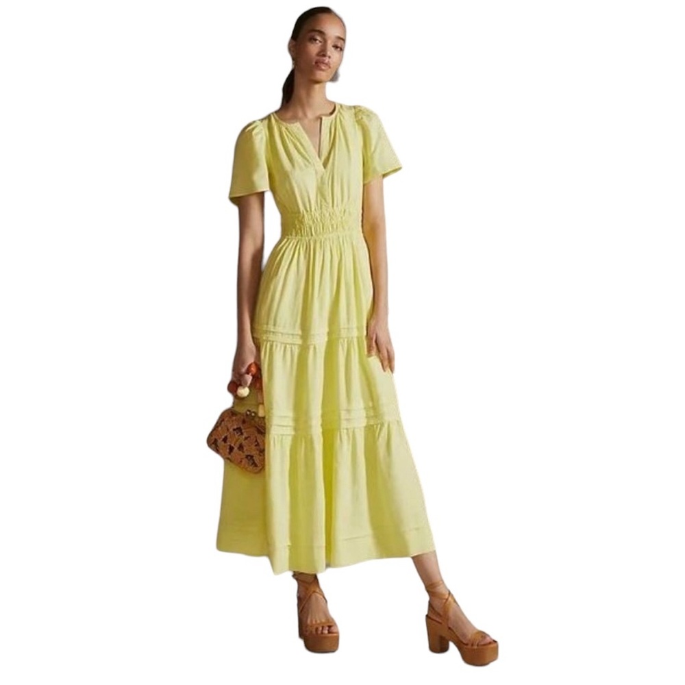 Anthropologie - The Somerset Maxi Linen Blend Dress